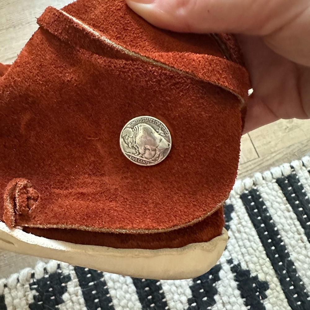 Red moccasins